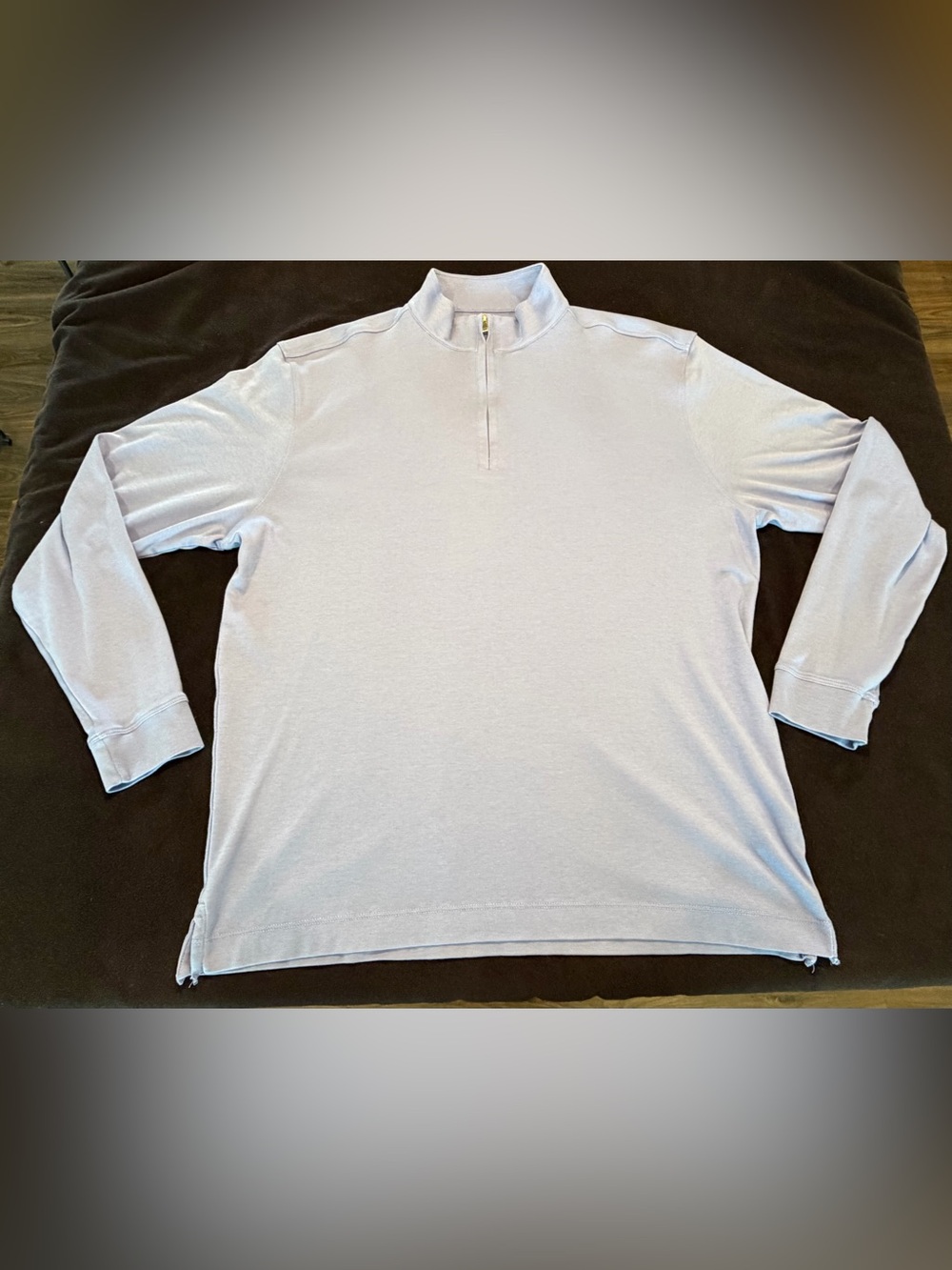 Cutter & Buck Men’s Quarter Zip Sweater XL Blue 100% Pima Cotton NWOT